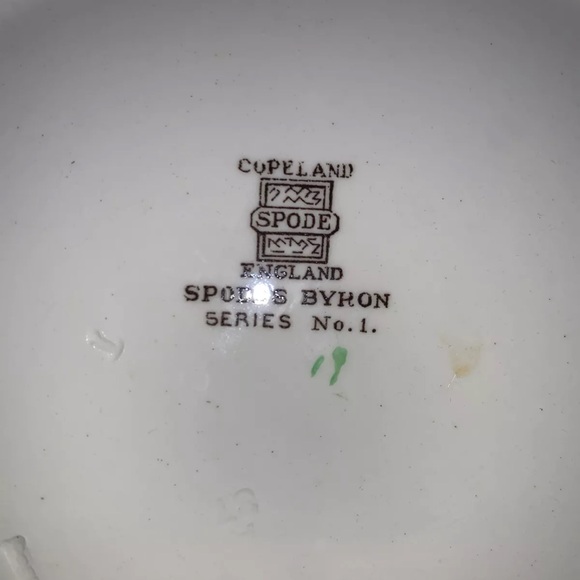 Copeland Spodes Byron Series No. 1 quartered plate Copeland England 9.5". - Picture 5 of 5